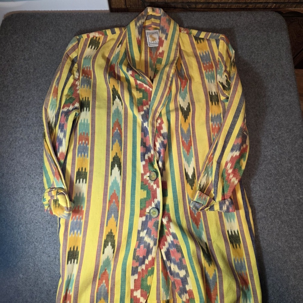 vintage Ascente Sport southwestern ikat-print jacket S1